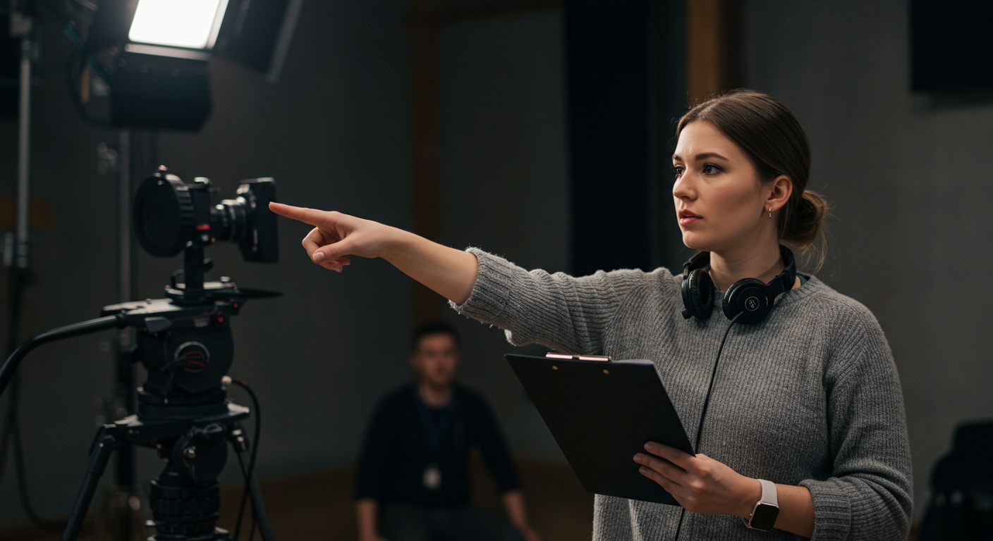 Ausbildung Film- und Fernsehproduzent/in bzw. Regisseur/in.